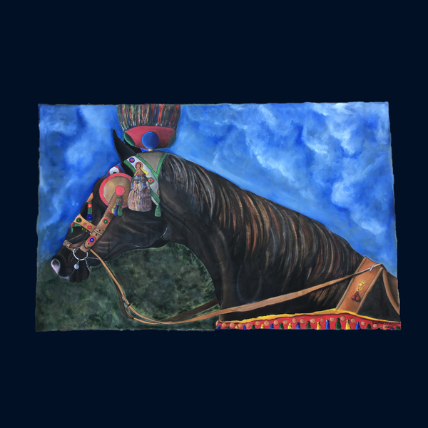 Flying Canvas - Sicilian Horse Tapestry