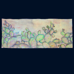Flying Canvas - Prickly Pear Thread Tapestry